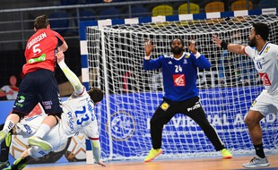 Wesley Pardin en mode muraille contre la Norvège.