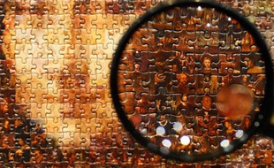 Un puzzle représentant Mona Lisa au Tokyo Toy Show