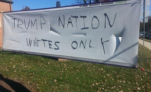 Une église de Silver Springs, dans le Maryland, a été maculée d'inscriptions racistes.