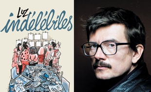 La couverture d'Indélébiles et un portrait de Luz, son auteur