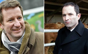 Yannick Jadot et Benoit Hamon