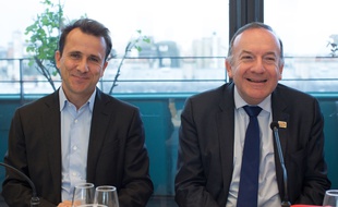 Thibault Lanxade et Pierre Gattaz du MEDEF