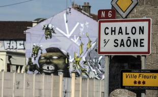 Entrée de la commune de Chalon-sur-Saône, le 29 septembre 2015