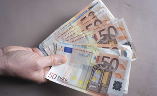 Des billets de banque. Illustration.