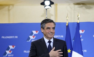 François Fillon, gagnant de la primaire à droite le 27 novembre 2016 à Paris.