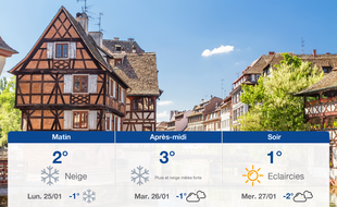 Météo Strasbourg: Prévisions du dimanche 24 janvier 2021