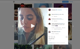 Capture d'écran du compte Instagram d'Inès Reg.