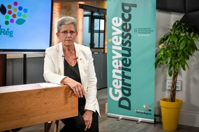 La tête de liste MoDem-LREM en Nouvelle-Aquitaine, Geneviève Darrieussecq.