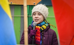 Greta Thunberg, lors d'une manifestation à Bruxelles, le 6 mars 2020.