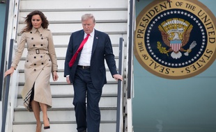 Donald Trump est arrivé mardi 10 JUILLET 2018 à Bruxelles pour le sommet de l'Otan.