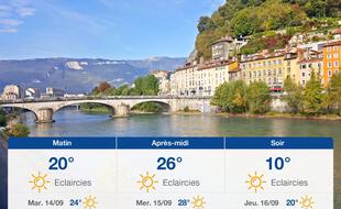 Météo Grenoble: Prévisions du lundi 13 septembre 2021
