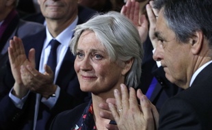 Penelope Fillon, lors d'un meeting de campagne de son mari, le 29 janvier 2017, à Paris.
