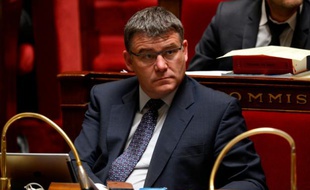 Le rapporteur de la loi Travail, Christophe Sirugue le 4 mai 2016 à l'Assemblée nationale à Paris