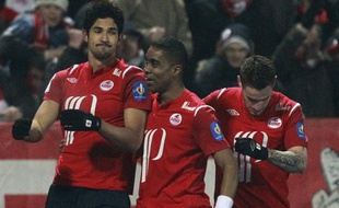 L'attaquant lillois Tulio De Melo, ateur du seul but du match contre Lens, le 29 janvier 2011.