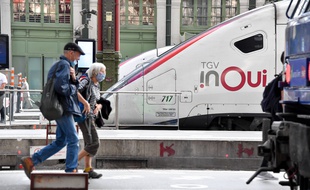 Un train en gare de Lyon à Paris, le 17 juillet 2020.