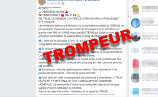 Ce post comprend plusieurs fausses affirmations.