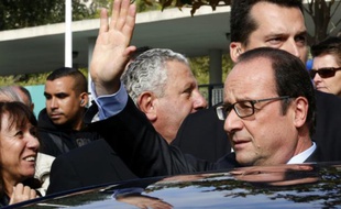 Le président français Francois Hollande à Marseille le 8 octobre 2015