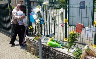 Des fleurs avaient été déposées devant le collège de Cleunay, à Rennes, où Kylian était inscrit. Ici en juin 2012.