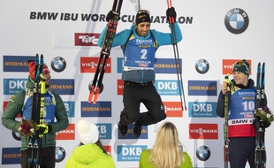Martin Fourcade remporte la poursuite d'Hochfilzen.