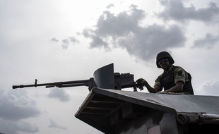 Un soldat des forces armées nigérianes, le 17 avril 2018.