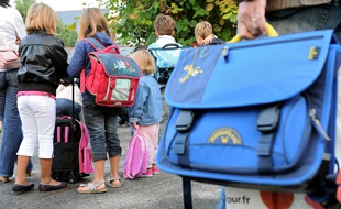 La rentrée scolaire dans une école primaire (Illustration).