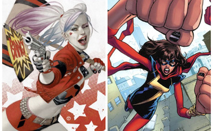 Harley Quinn et Ms. Marvel sont deux super-héroïnes que la spécialiste et historienne du comics Trina Robbins adore et célèbre