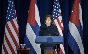 La secrétaire adjointe pour l'Amérique latine Roberta Jacobson, le 27 février 2015 lors d'une conférence de presse à Wshington