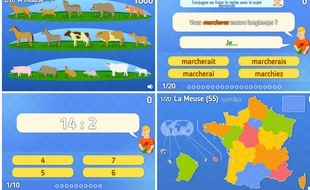 Le site jeuxpedago.com propose des exercices pour les élèves du CP à la terminale.