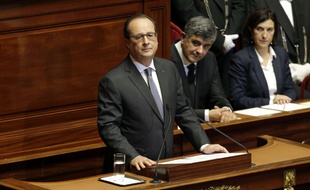 François Hollande devant le Congrès, à Versailles, le 16 novembre.