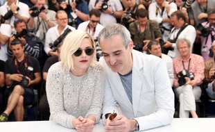 Kristen Stewart et Olivier Assayas à Cannes le 17 mai 2016