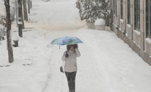 Illustration d'une tempête de neige.