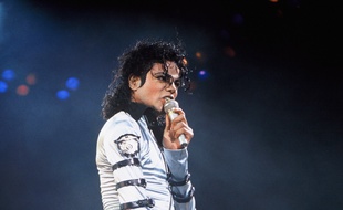 Michael Jackson en concert à Paris en 1988.