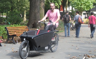 Alexandre a acheté son vélo cargo en mai