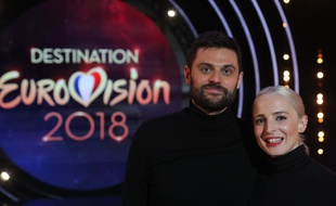 Madame Monsieur sur le plateau de «Destination Eurovision».