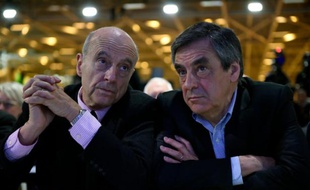 Alain Juppé et François Fillon le 13 février 2016 à Paris