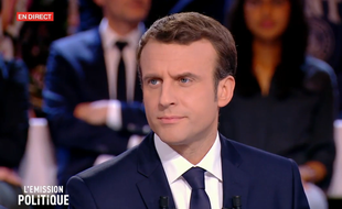 Emmanuel Macron dans «L'Émission politique» sur France 2, le 6 avril.