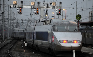 TGV en gare de Strasbourg le 08 12 2008
