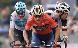 Domenico Pozzovivo le 24 mai 2018 sur le Tour d'Italie.