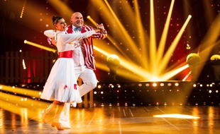 Candice Pascal et Vincent Moscato lors de la première émission de la saison 9 de «Danse avec les stars», en septembre 2018.