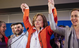 Nathalie Loiseau le soir des européennes, le 26 mai 2019.