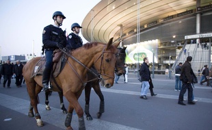 La brigade équestre de Seine-Saint-Denis.