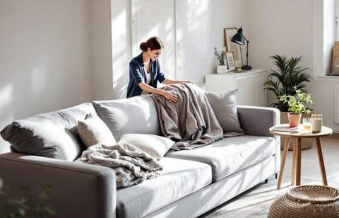 Vous cherchez un lit d’appoint discret et stylé ? Ce clic-clac MAGGIE est en promo !