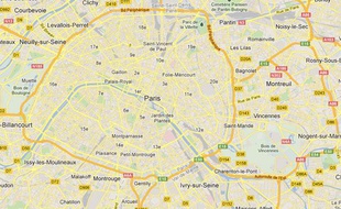Google map de Cachan, dans le Val-de-Marne.