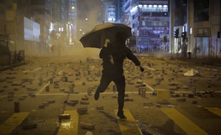 Un manifestant pro-démocratie à Hong Kong (illustration).