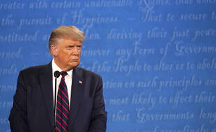 Donald Trump lors du débat contre Joe Biden, à Cleveland le 29 septembre 2020.