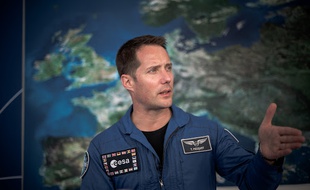 Thomas Pesquet, le 17 juin 2019, au Salon internationale de l'aéronautique et de l'espace du Bourget.