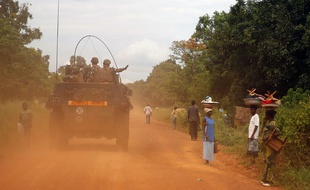 Des militaires en Centrafrique.
