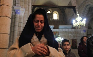 Fuyant le bruit des armes, une grande partie des chrétiens de Homs a célébré Noël dans la Vallée de Nazareth, une combe verdoyante et paisible, berceau du christianisme en Syrie, en contrebas d'un piton où est accroché un fort croisé, le Krak des Chevaliers.