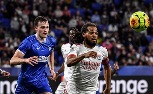 Jason Denayer, qui est entré à la pause ce jeudi, n'a pu empêcher la défaite logique de l'OL. JEFF PACHOUD