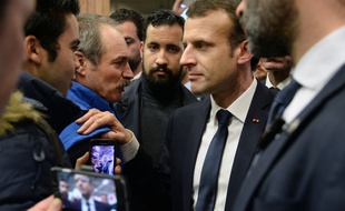 Alexandre Benalla au Salon de l'agriculture avec Emmanuel Macron